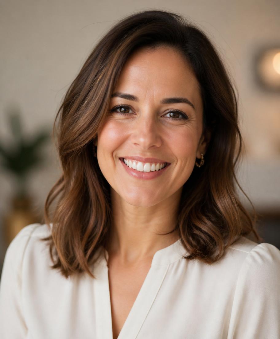 Portrait of Sarah, Head of Marketing